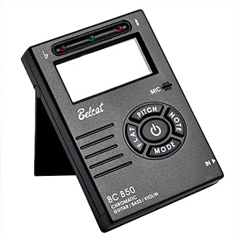 Belcat 1pkg Belcat BC-850 Tuner Auto & Manual Tuning Mode for Chromatic Tuner, Guitar, Bass, Violin - Black