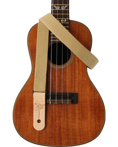 Sherrin's Threads - Uke/Mandolin Strap 1" Solid - Beige
