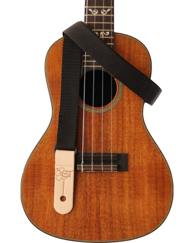 Sherrin's Threads - Uke/Mandolin Strap 1" Solid - Black