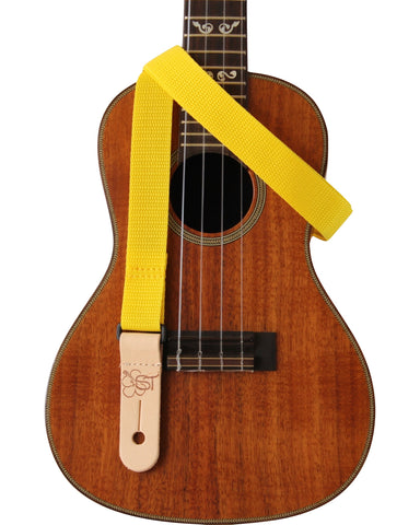 Sherrin's Threads - Uke/Mandolin Strap 1" Solid - Yellow
