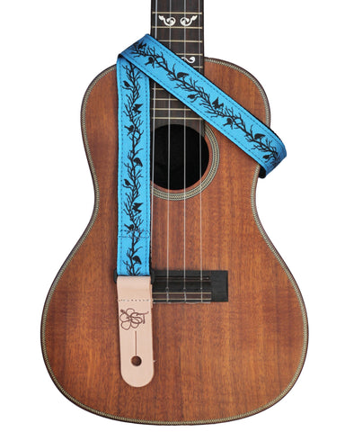Sherrin's Threads - Uke/Mandolin Strap 1" - Black Birds