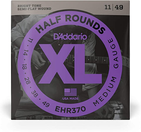 D'Addario- Electric Guitar Strings #EHR370 - Half Round Medium