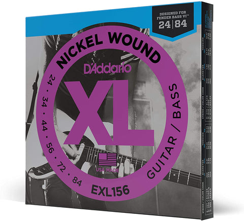 D'Addario EXL156 Electric strings for Bass VI guitars