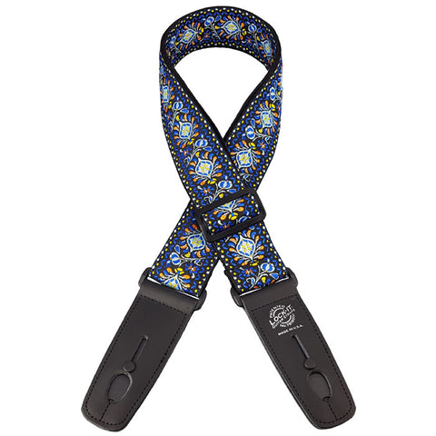 Lock-It - 2" Guitar Strap - Vintage - Blue Chill