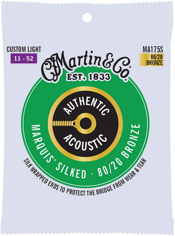 Acoustic Guitar Strings - Custom Light 11's - Marquis Silked 80/20 Bronze