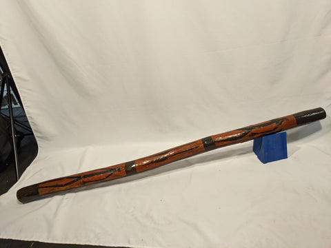 Traditionally Made - Tribal Pattern - Key of D - Didgeridoo