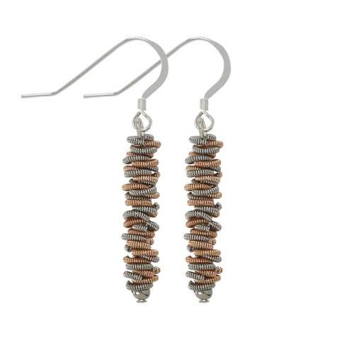 Staccato Dangle Earring - Two-Tone