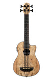 Kala - Spalted Maple U-Bass - Fretted - With Gig Bag