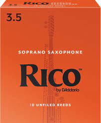 Rico Saxophone Reeds - Soprano - (3.5) Box of 10