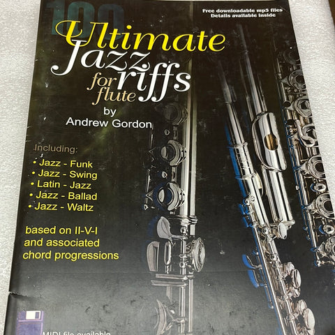 100 Ultimate Jazz Riffs For Flute (Book)
