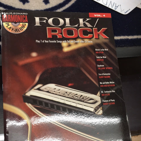 Folk/Rock for Harmonica (Book)