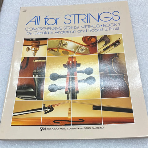 All For Strings: Comprehensive String Method: Book 1 Viola
