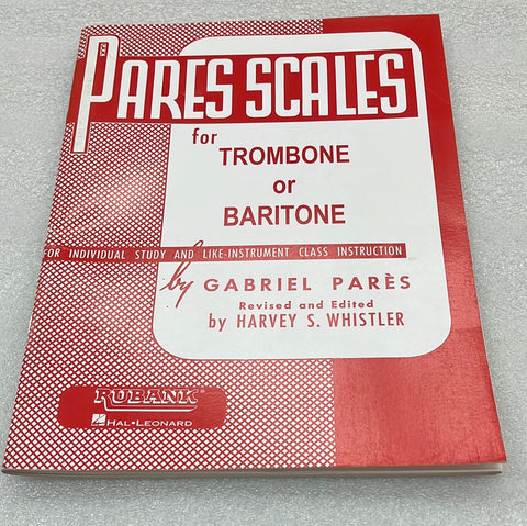 Pares Scales For Trombone OR Baritone (Book)
