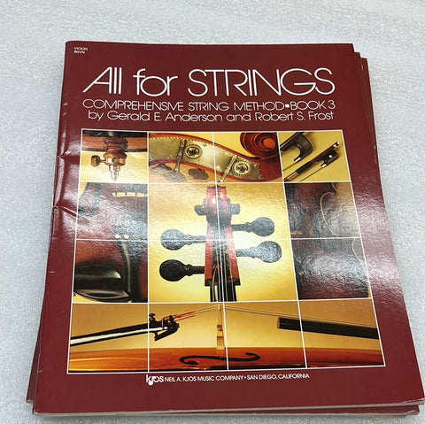 All For Strings: . Violin Book 3