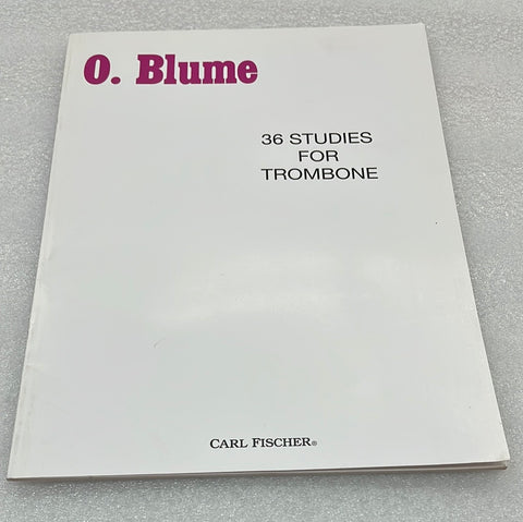 O. Blume - 36 Studies For Trombone (Book)
