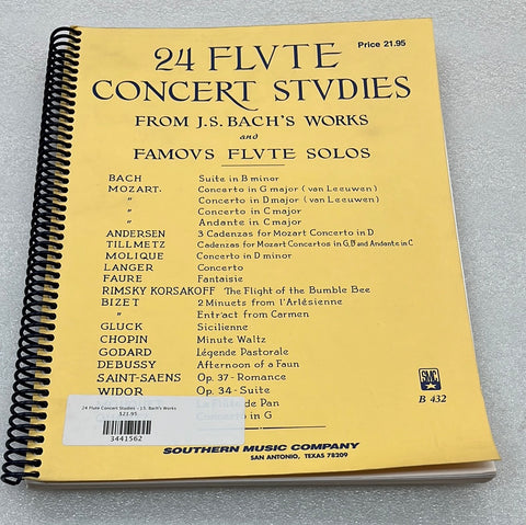 24 Flute Concert Studies - J.S. Bach's Works