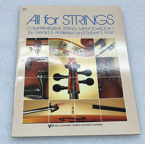 All For Strings Book 1: Violin