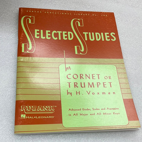 Selected Studies For Cornet Or Trumpet (Book)