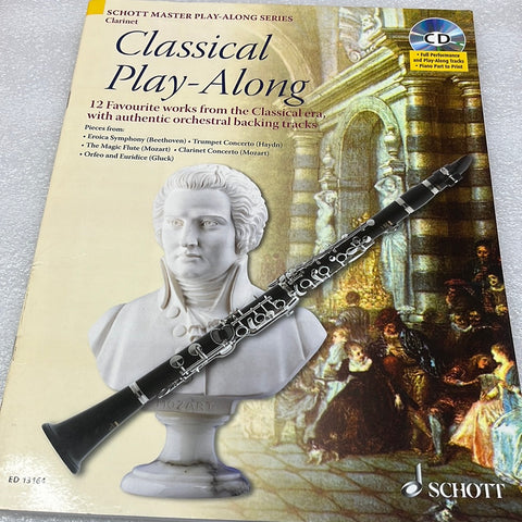 Classical Play-Along: 12 Favorite Works From The Classical Era Clarinet Book/Cd Pack
