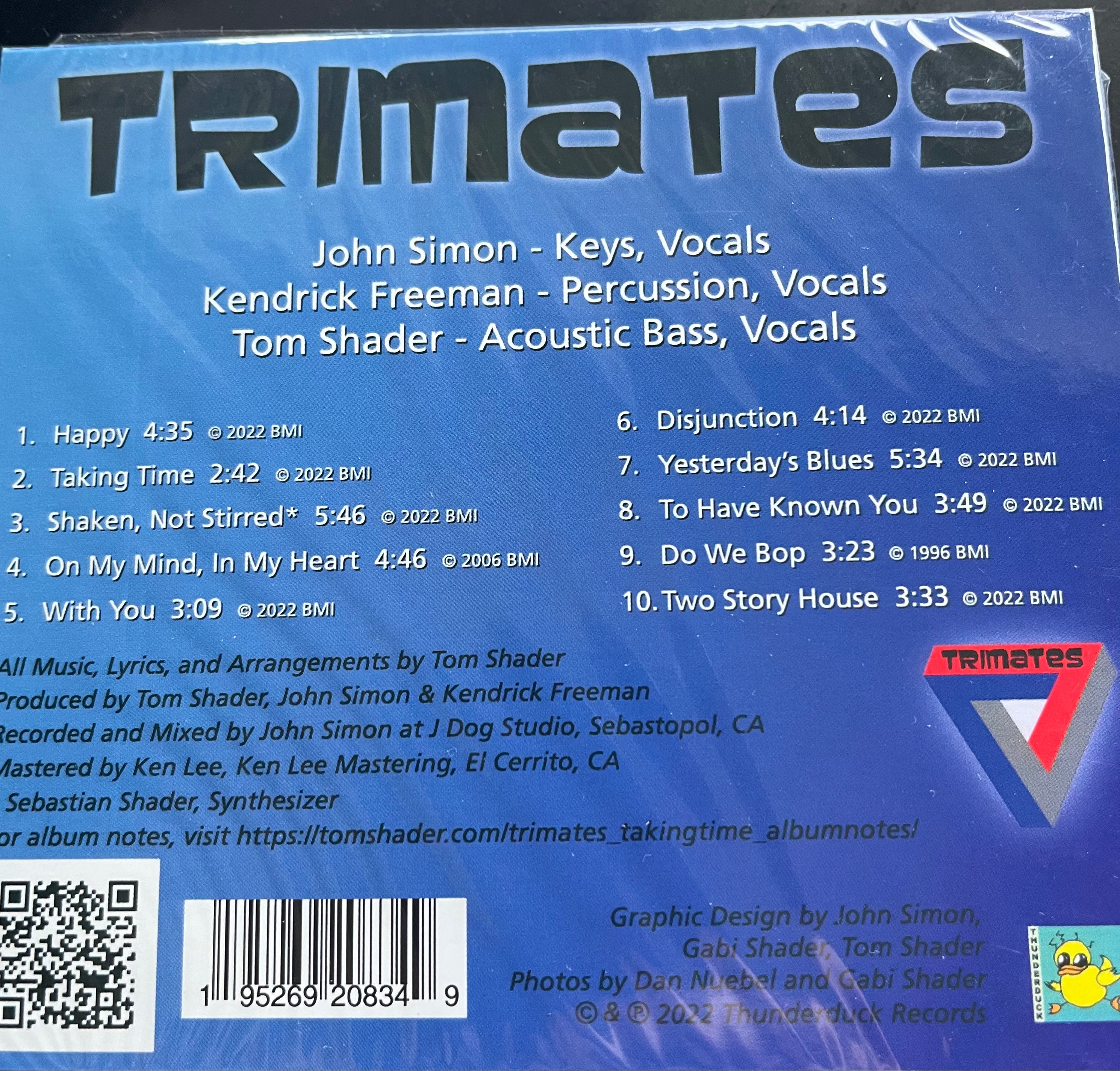 Trimates "Taking Time" - CD