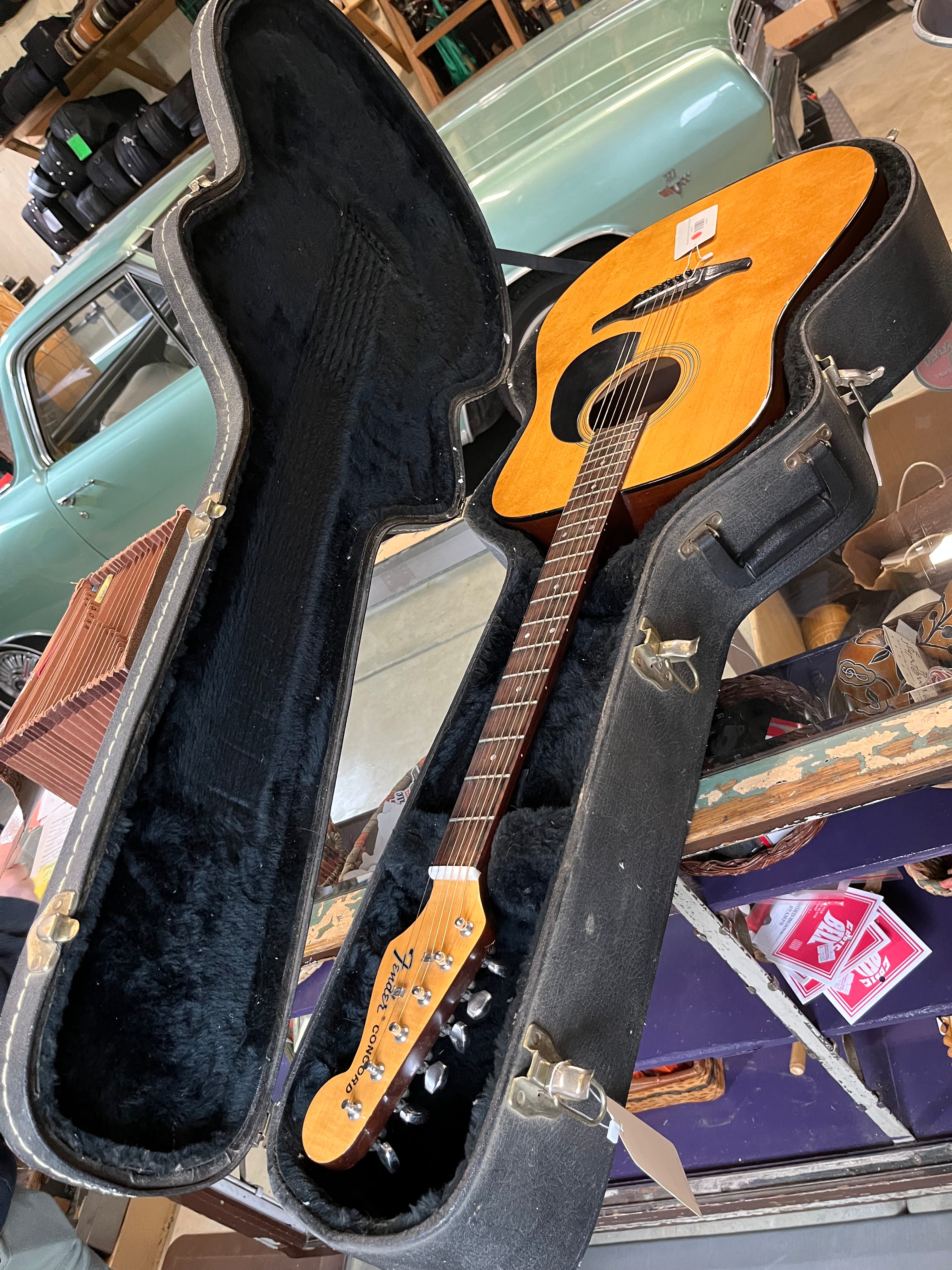 80s Fender Concord Acoustic Guitar w/hard case