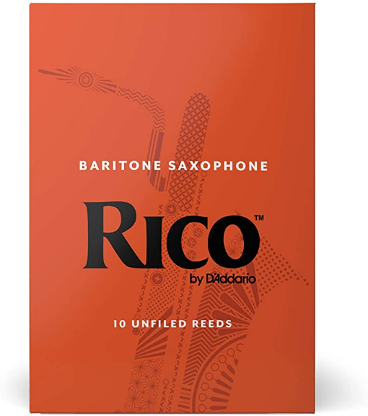Rico Saxophone Reeds - Baritone - (2.5) - Box of 10