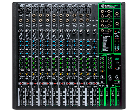 Mackie 16 channel professional effects mixer with USB PROFX16V3