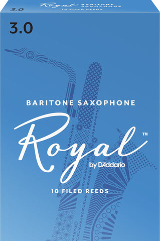 Royal Saxophone Reeds - Baritone - (3.0) Box of 10