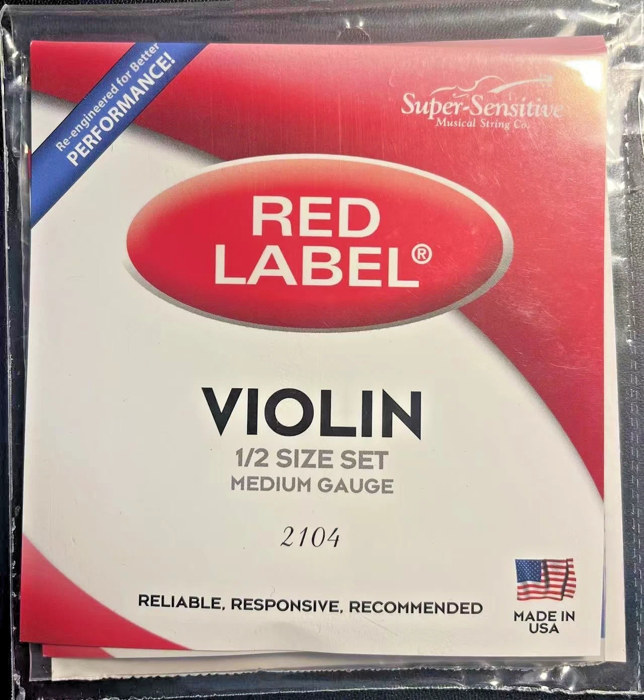 Red Label - Violin 1/2 String Set - 1/2 SS2104