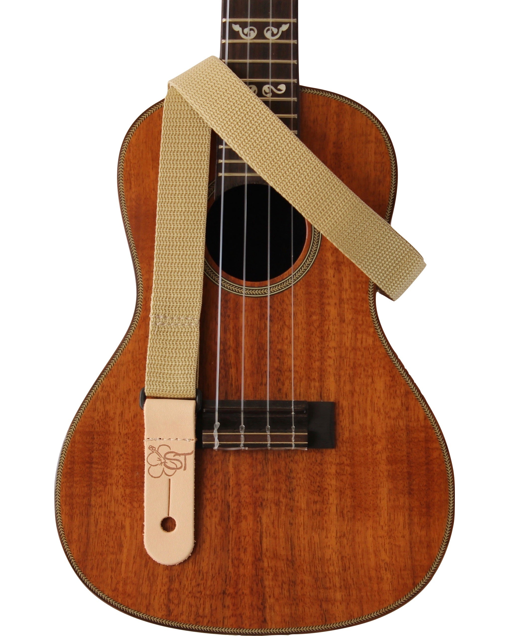 Sherrin's Threads - Uke/Mandolin Strap 1" Solid - Beige