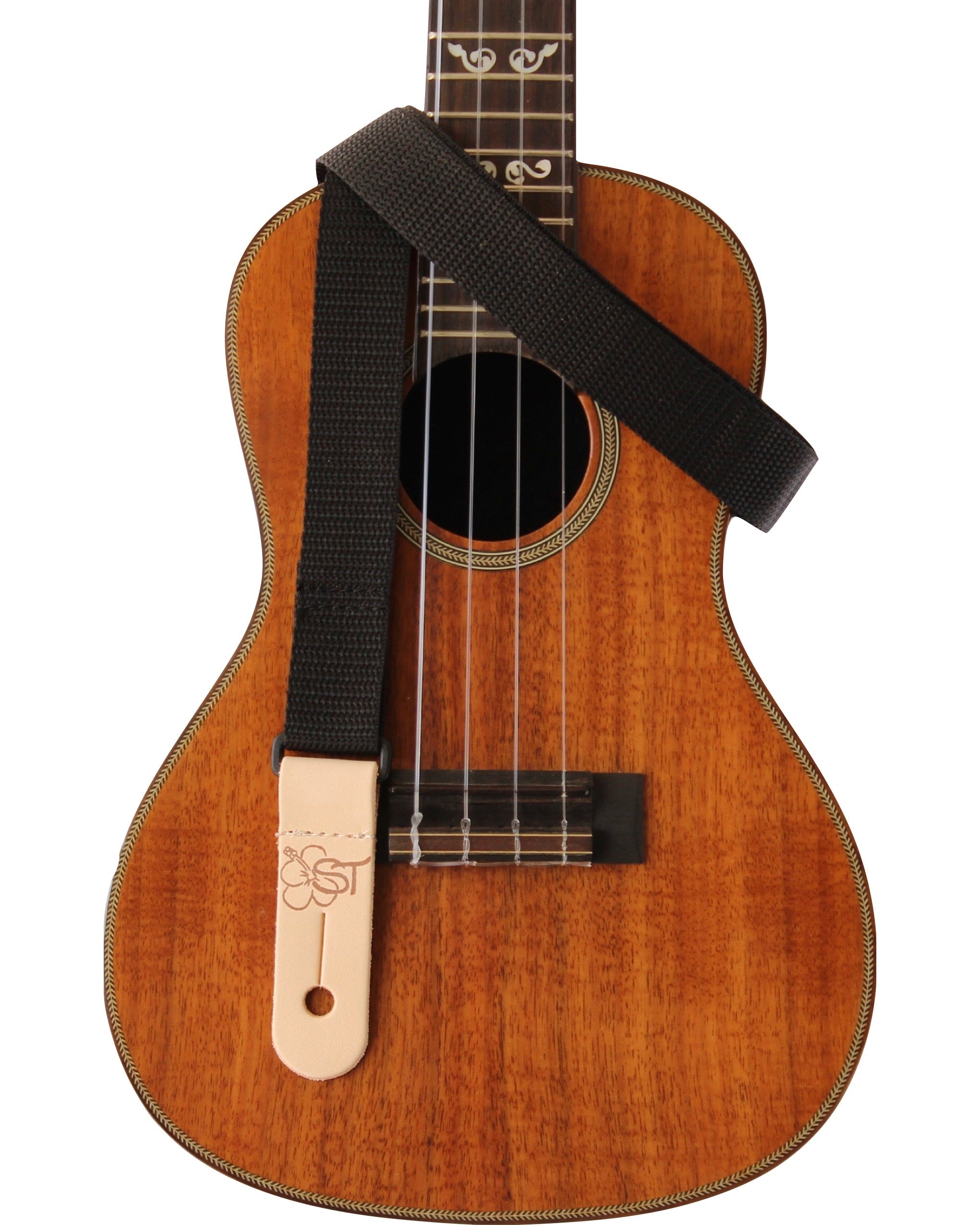 Sherrin's Threads - Uke/Mandolin Strap 1" Solid - Black