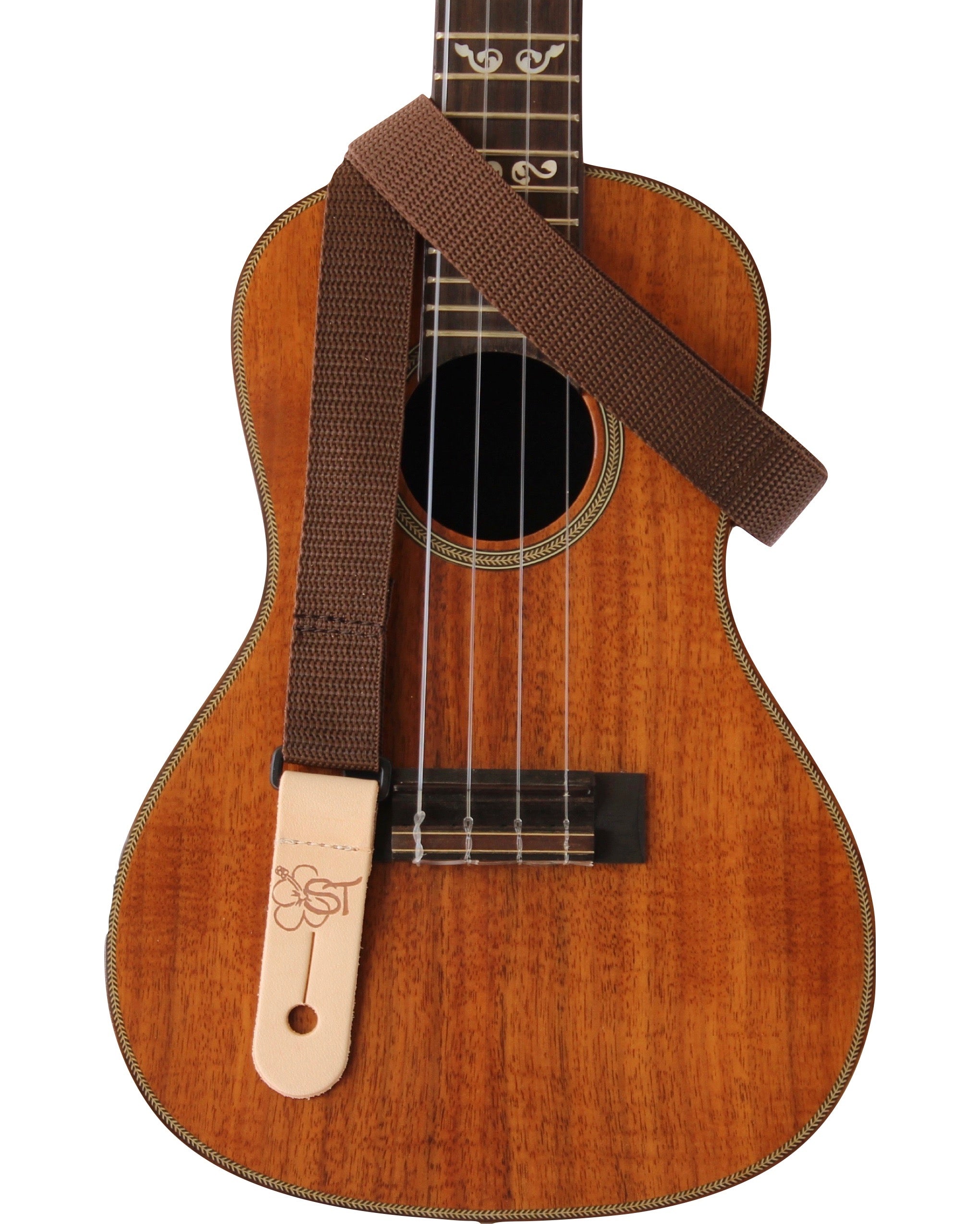 Sherrin's Threads - Uke/Mandolin Strap 1" Solid - Brown