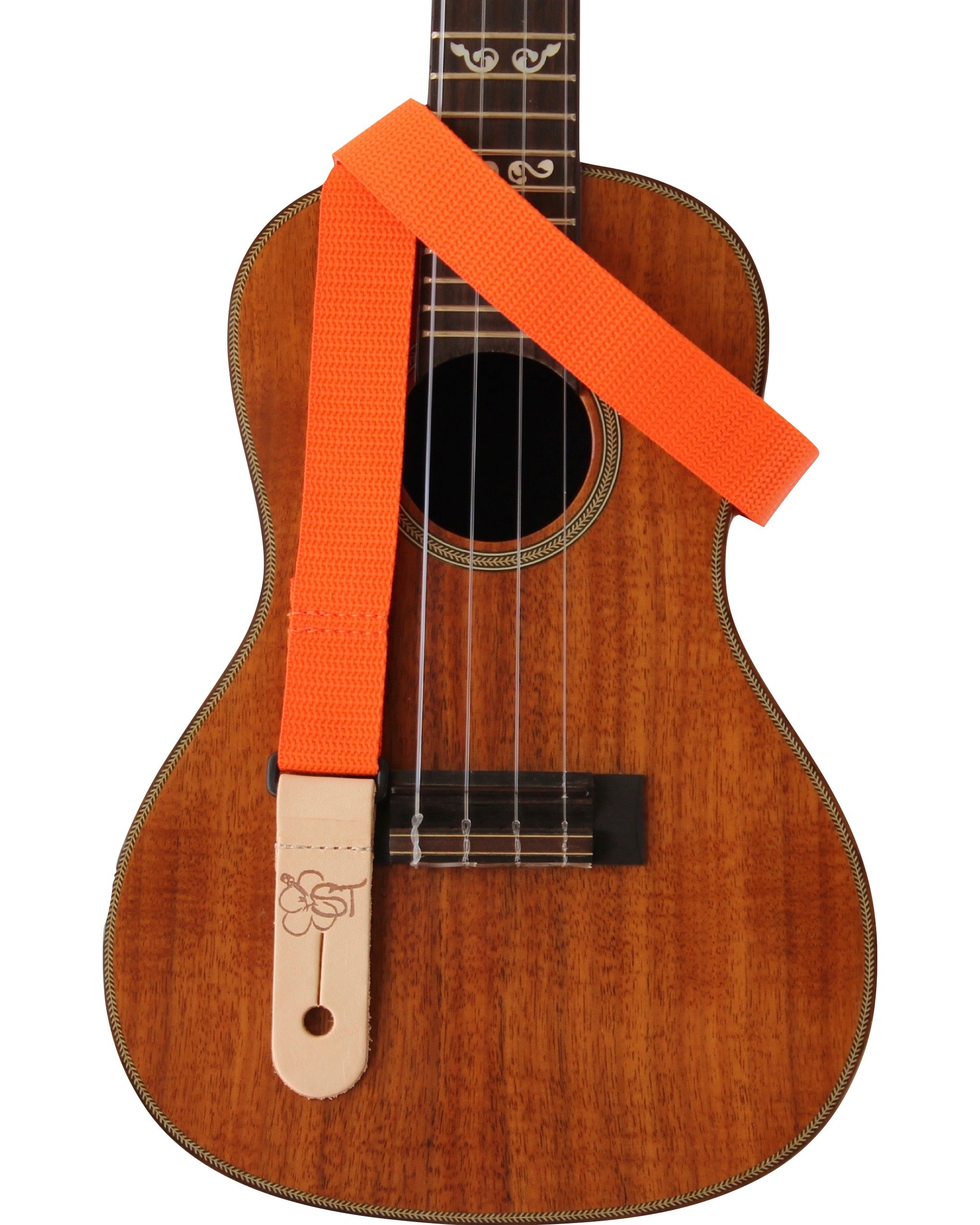 Sherrin's Threads - Uke/Mandolin Strap 1" Solid - Orange