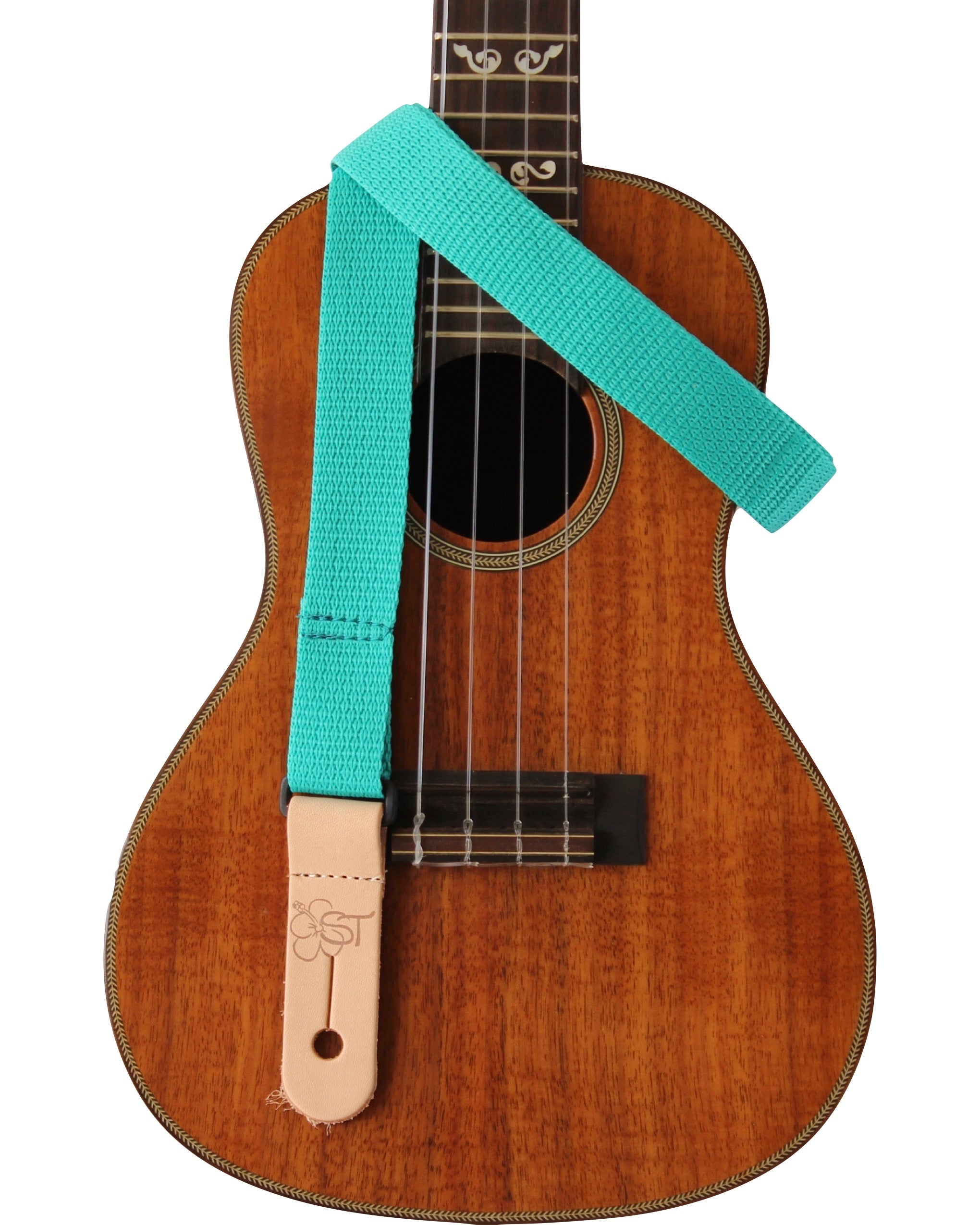 Sherrin's Threads - Uke/Mandolin Strap 1" Solid - Teal