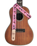Sherrin's Threads - Uke/Mandolin Strap 1" - Cats on Pink