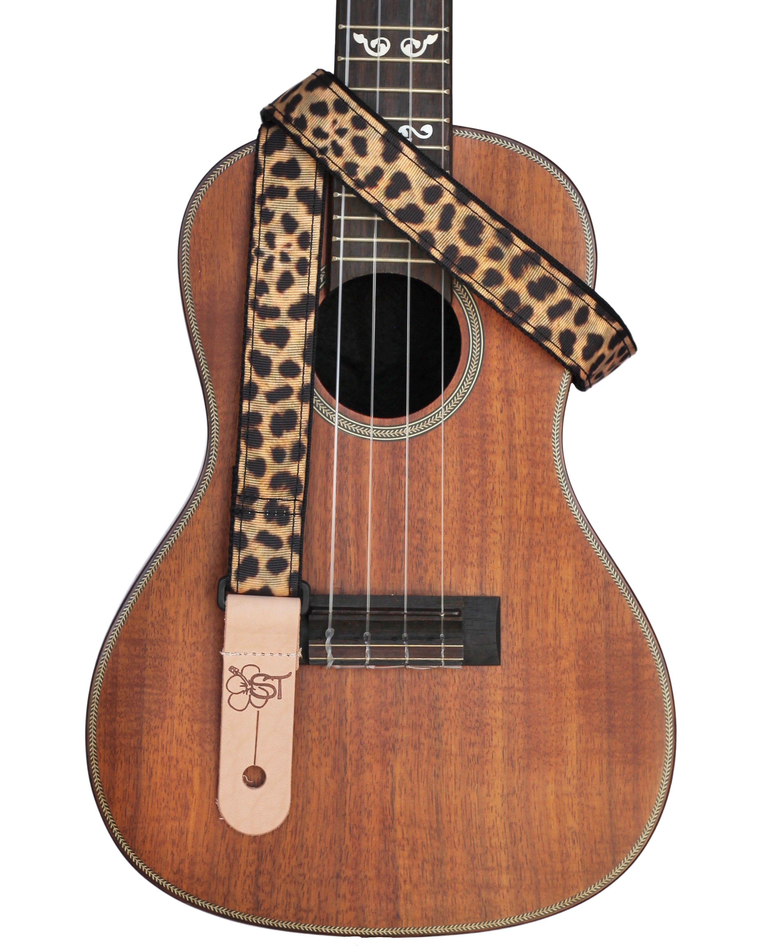 Sherrin's Threads - Uke/Mandolin Strap 1" - Leopard