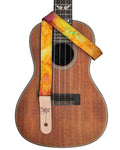 Sherrin's Threads - Uke/Mandolin Strap 1" - Orange Tie Dye