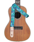 Sherrin's Threads - Uke/Mandolin Strap 1" - Peacock Feathers