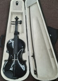 Black Sparkly 4/4 violin w/case and bow!