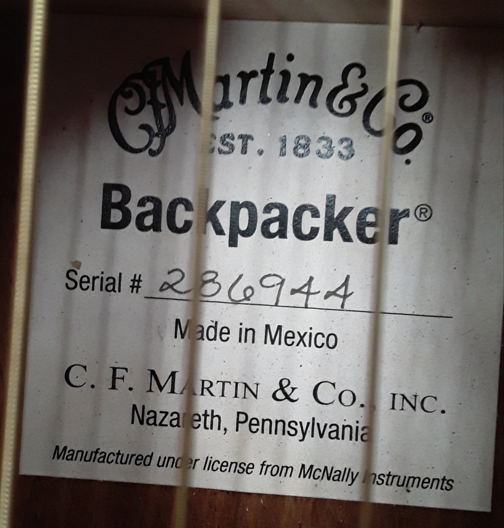Martin Backpacker w/gigbag