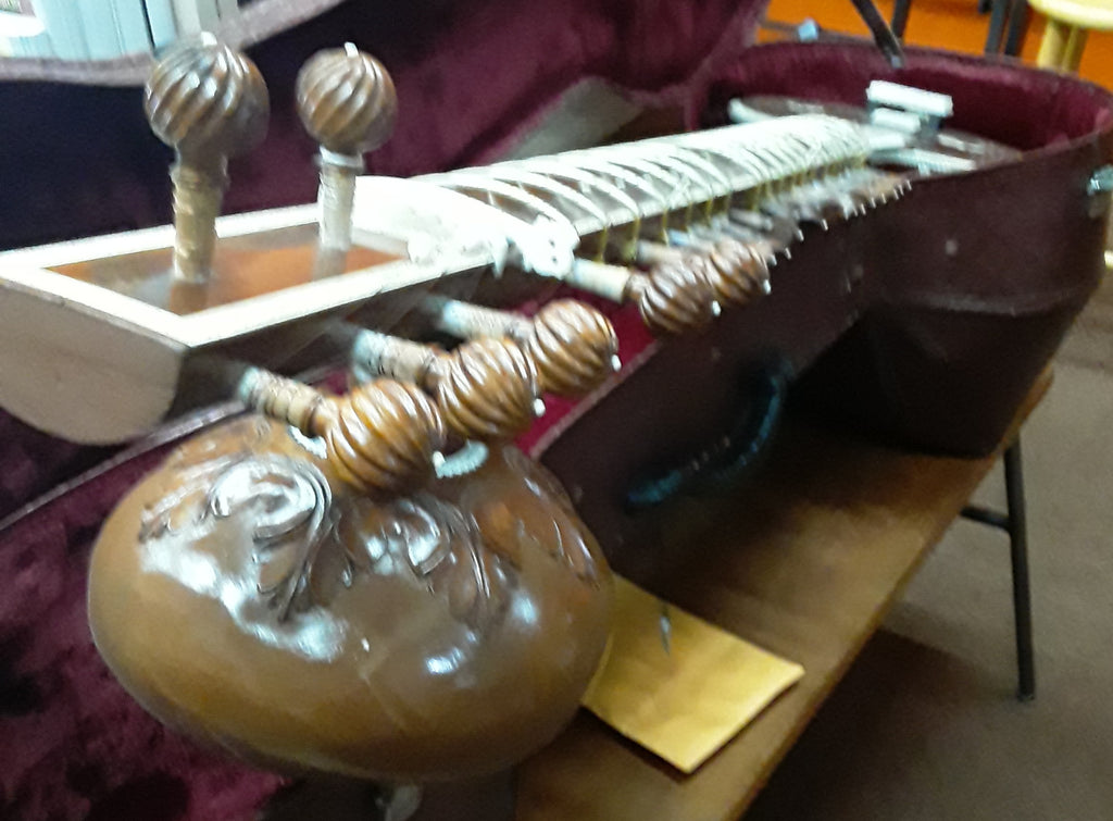 P. & Brothers double Gourd Sitar w/case - Local Pickup Only