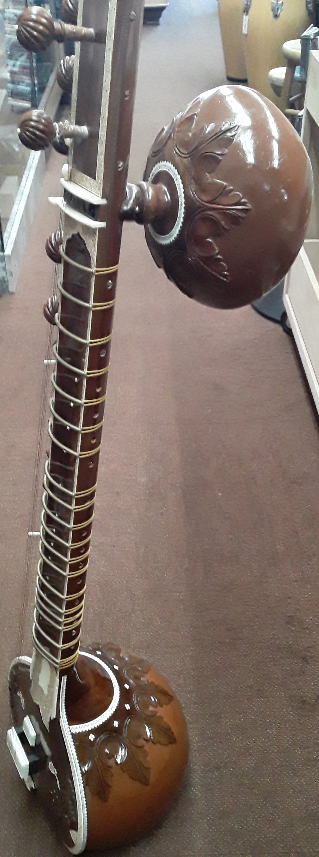 P. & Brothers double Gourd Sitar w/case - Local Pickup Only