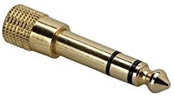 HOSA - GHP-105 - 3.5mm TRS to 1/4 in TRS threaded adapater
