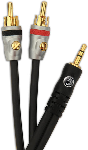 D'addario - RCA (Red+White) to 1/8" Cable - 5 Foot