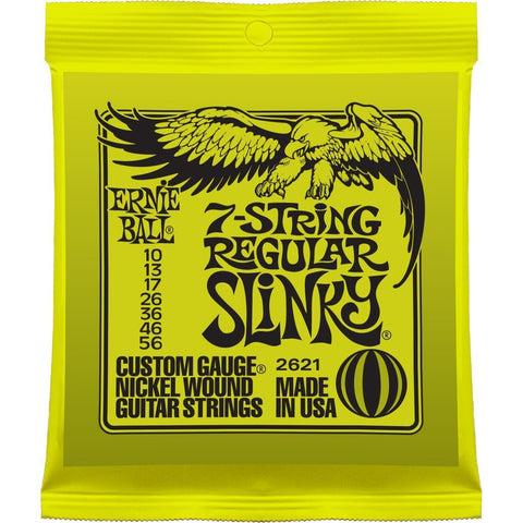 Ernie Ball - Electric Guitar Strings - #2621- 7-String Regular Slinky - Nickel Wound