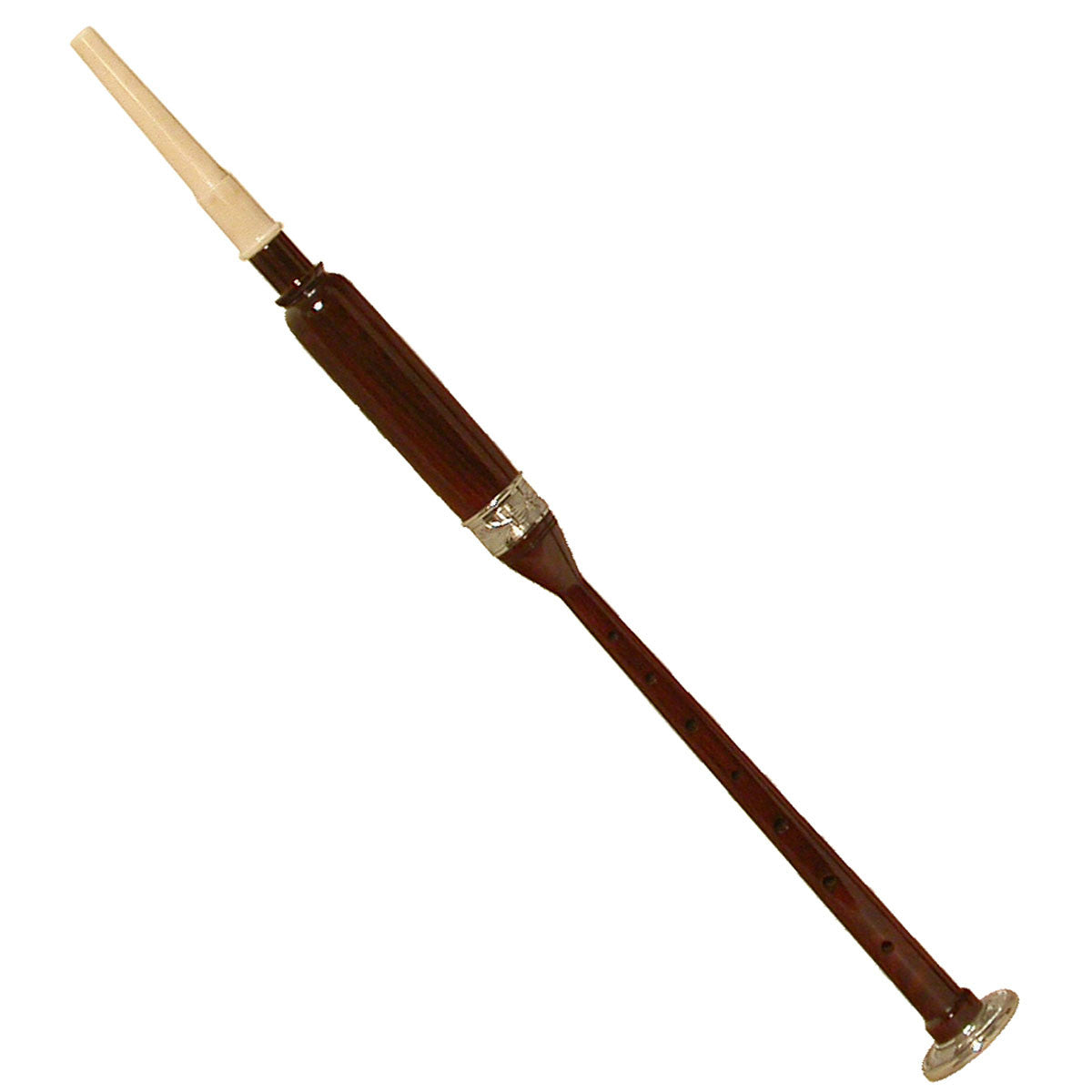 Roosebeck Sheesham Practice Chanter Nickel Plated Ferrule & Sole 19"