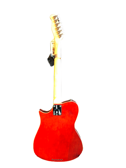 Crude Luthier - Red Pot Lid Resonator - "Airspeed" Electric Guitar