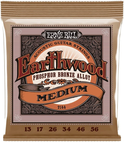 Ernie Ball - Earthwood Acoustic Guitar Strings - Phosphor Bronze - Medium Gauge