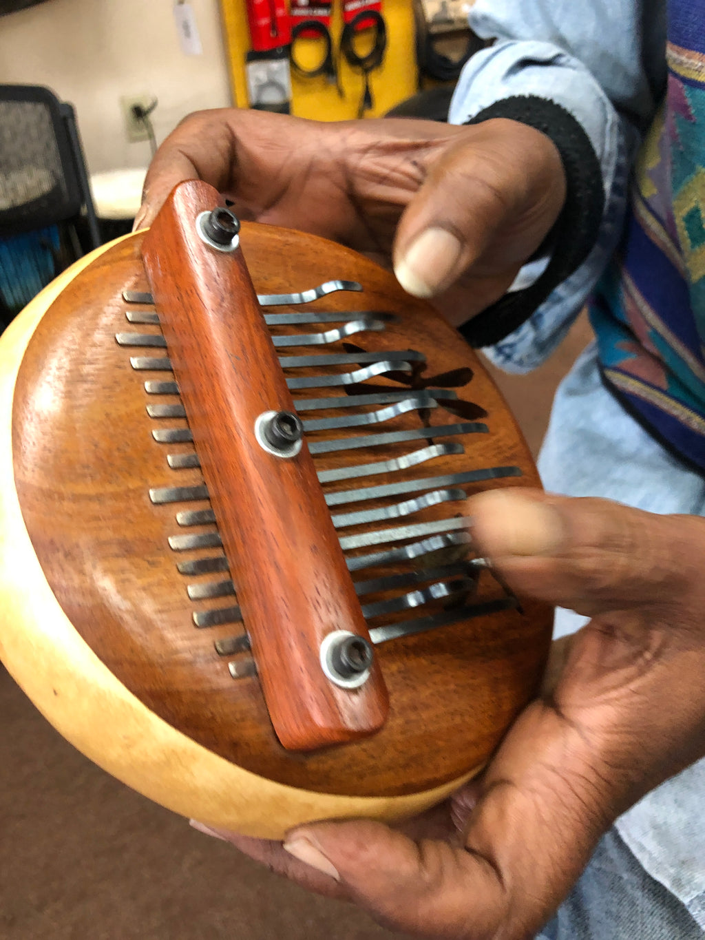 Thumb Fun Kalimbas - C Major w/Dragonflies & Koa Wood Top