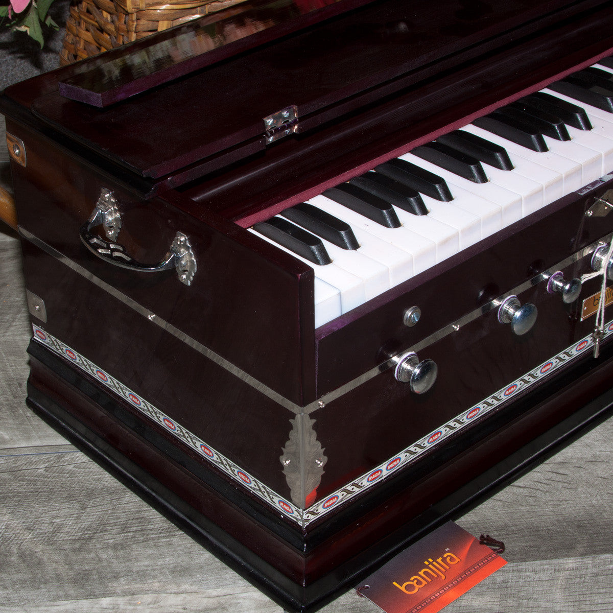 BANJIRA STANDARD HARMONIUM 7-KNOB - DARK